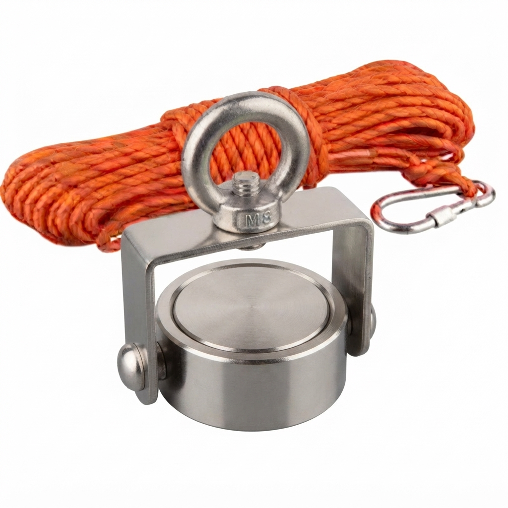 Aimant de Pêche Rotatif Double Face 180kg