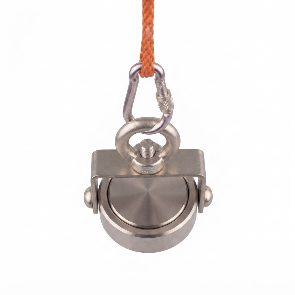 Aimant de Pêche Rotatif Double Face 180kg